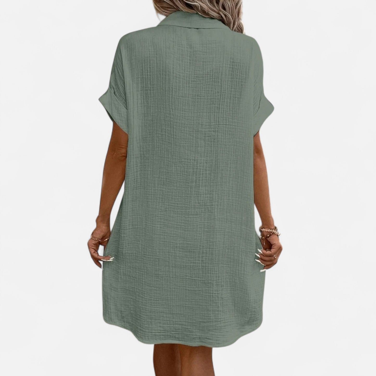Dorlani | Robe Vintage Courte pour Femme – Élégance Rétro, Charme Intemporel