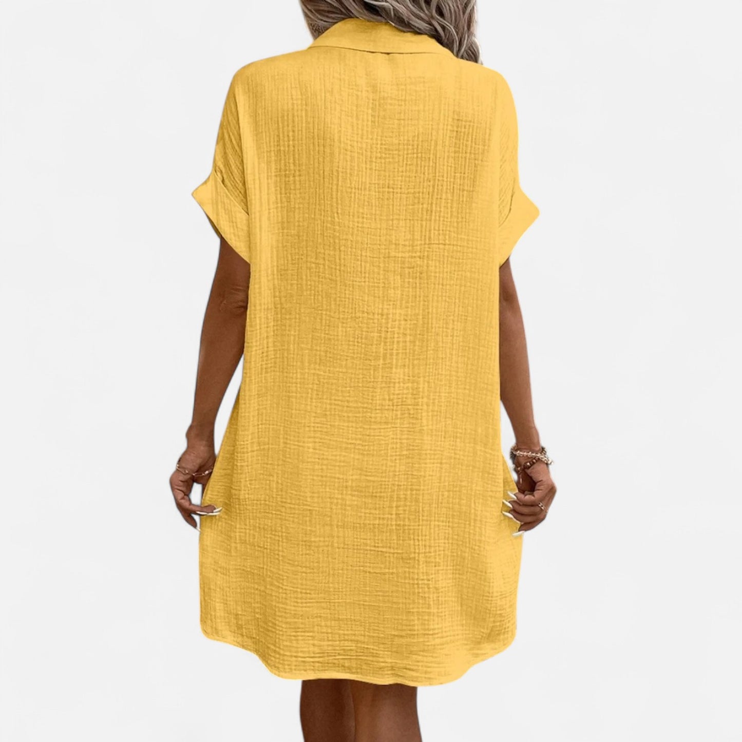 Dorlani | Robe Vintage Courte pour Femme – Élégance Rétro, Charme Intemporel