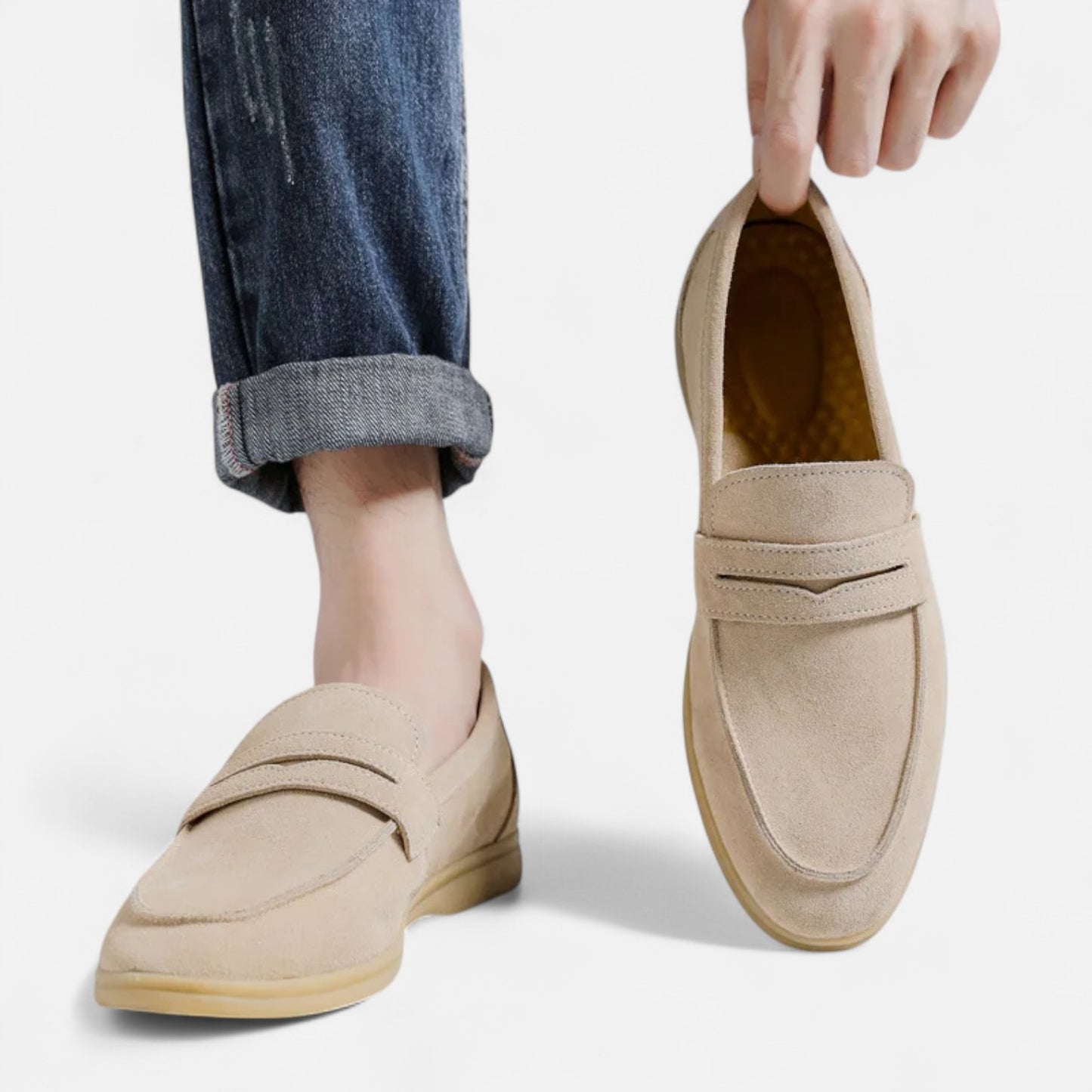 Dorlani | Mocassins en Cuir Suédé pour Homme – Sobriété Distinguée, Confort Élégant