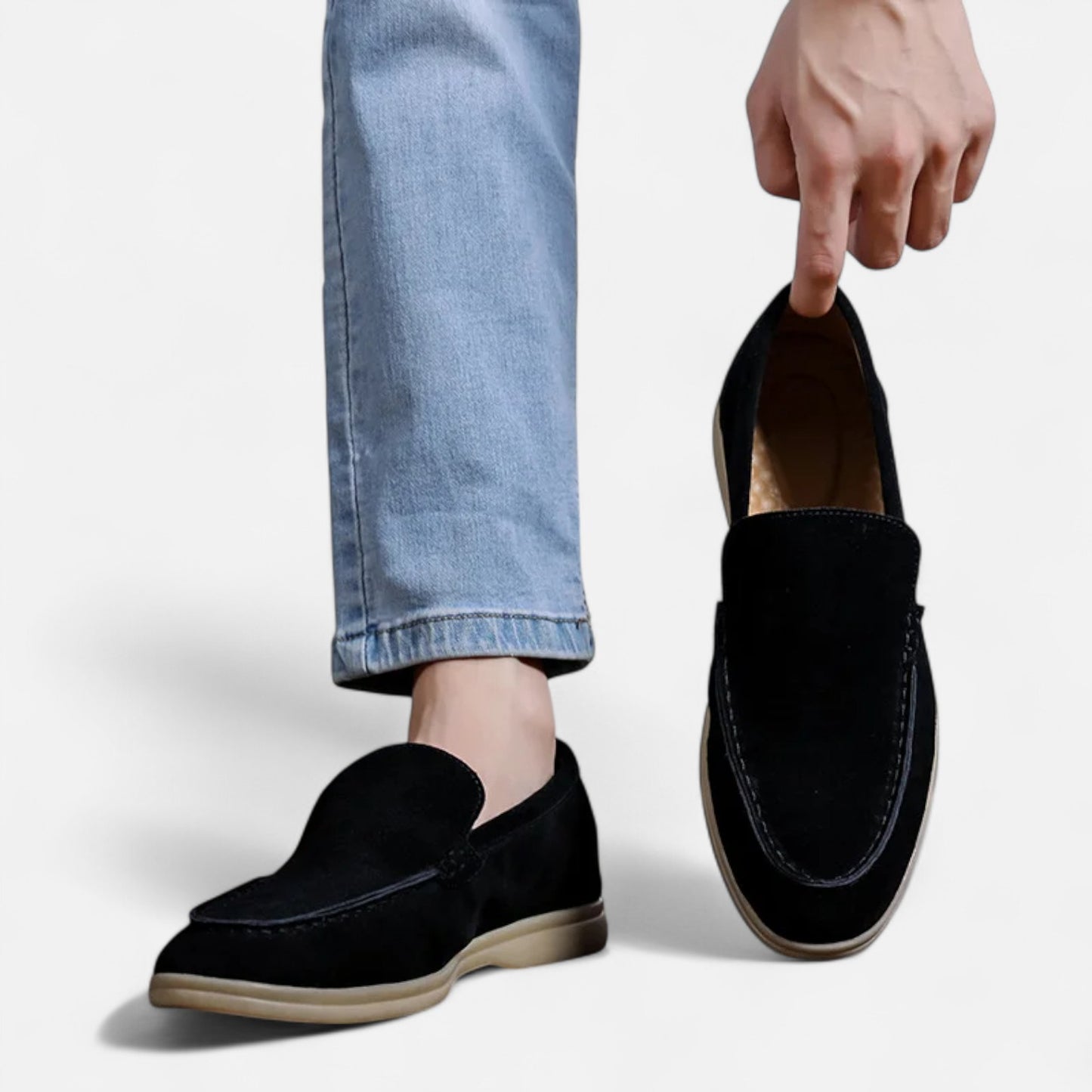 Dorlani | Mocassins en Cuir Suédé pour Homme – Sobriété Distinguée, Confort Élégant