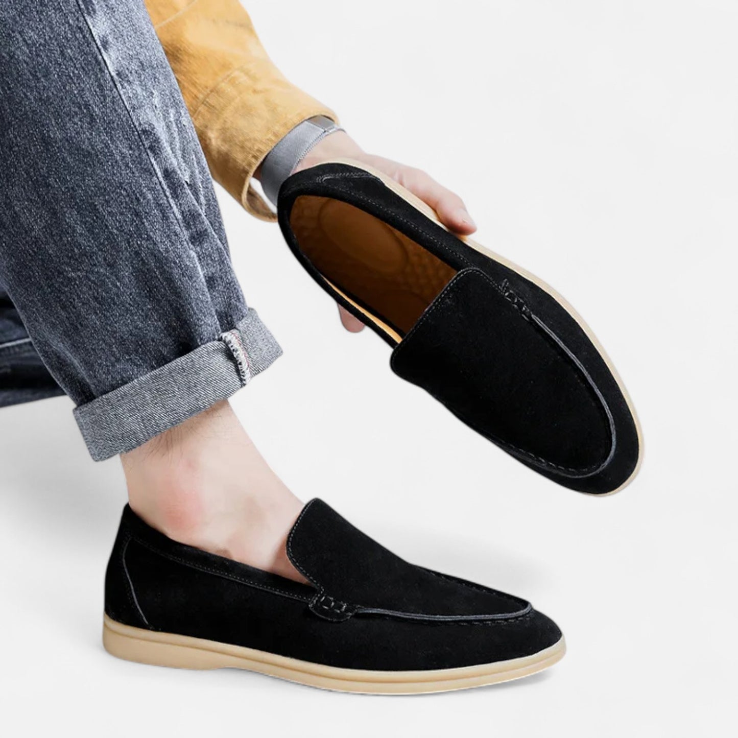 Dorlani | Mocassins en Cuir Suédé pour Homme – Sobriété Distinguée, Confort Élégant
