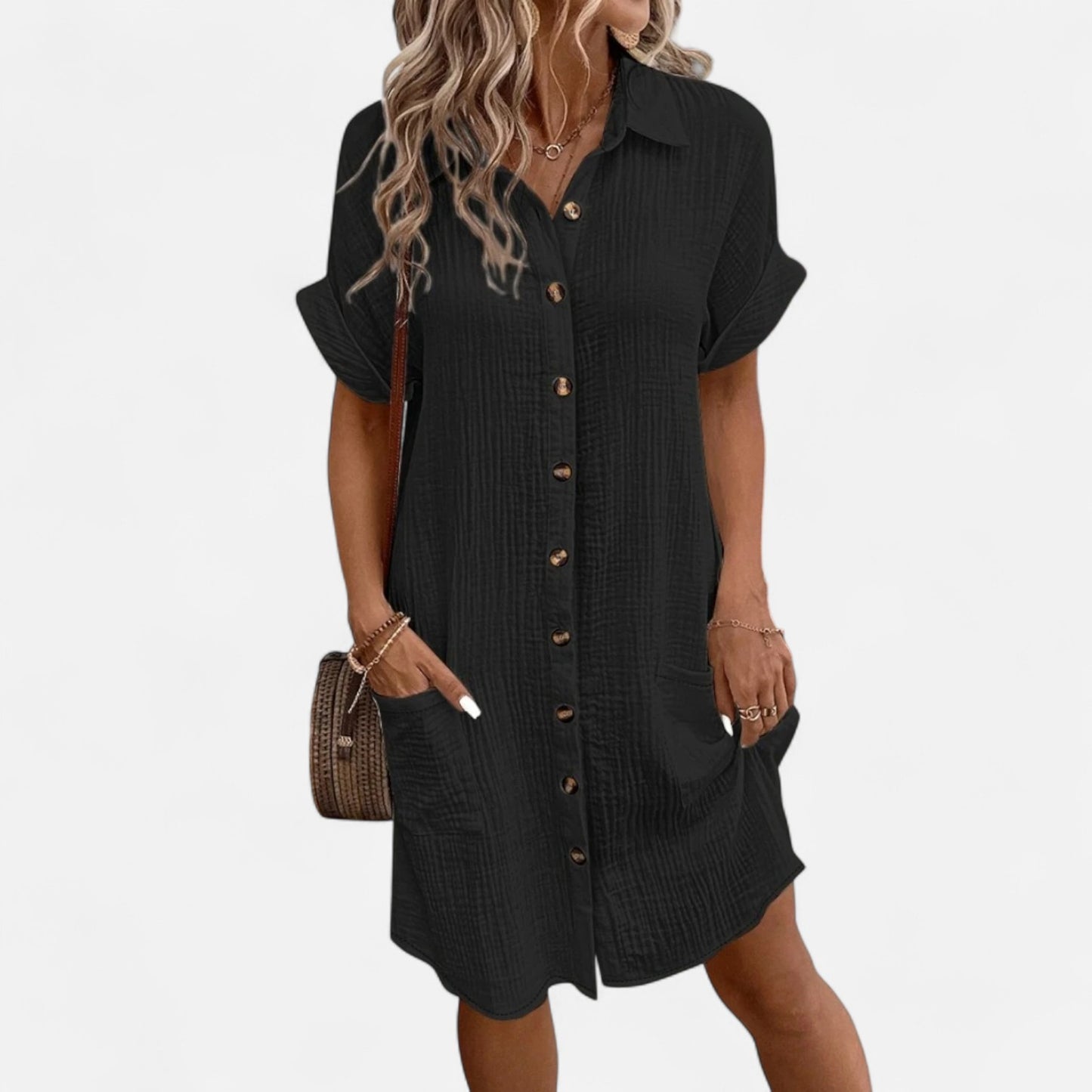 Dorlani | Robe Vintage Courte pour Femme – Élégance Rétro, Charme Intemporel