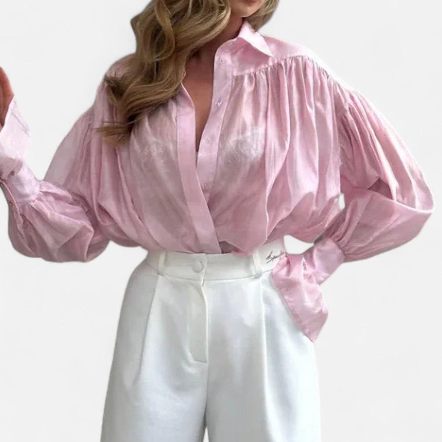 Dorlani | Blouse Transparente à Manches Longues pour Femme – Légèreté Éthérée, Élégance Raffinée