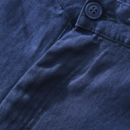 Dorlani | Short en Lin Pur pour Homme – Élégance Naturelle, Fraîcheur Inégalée
