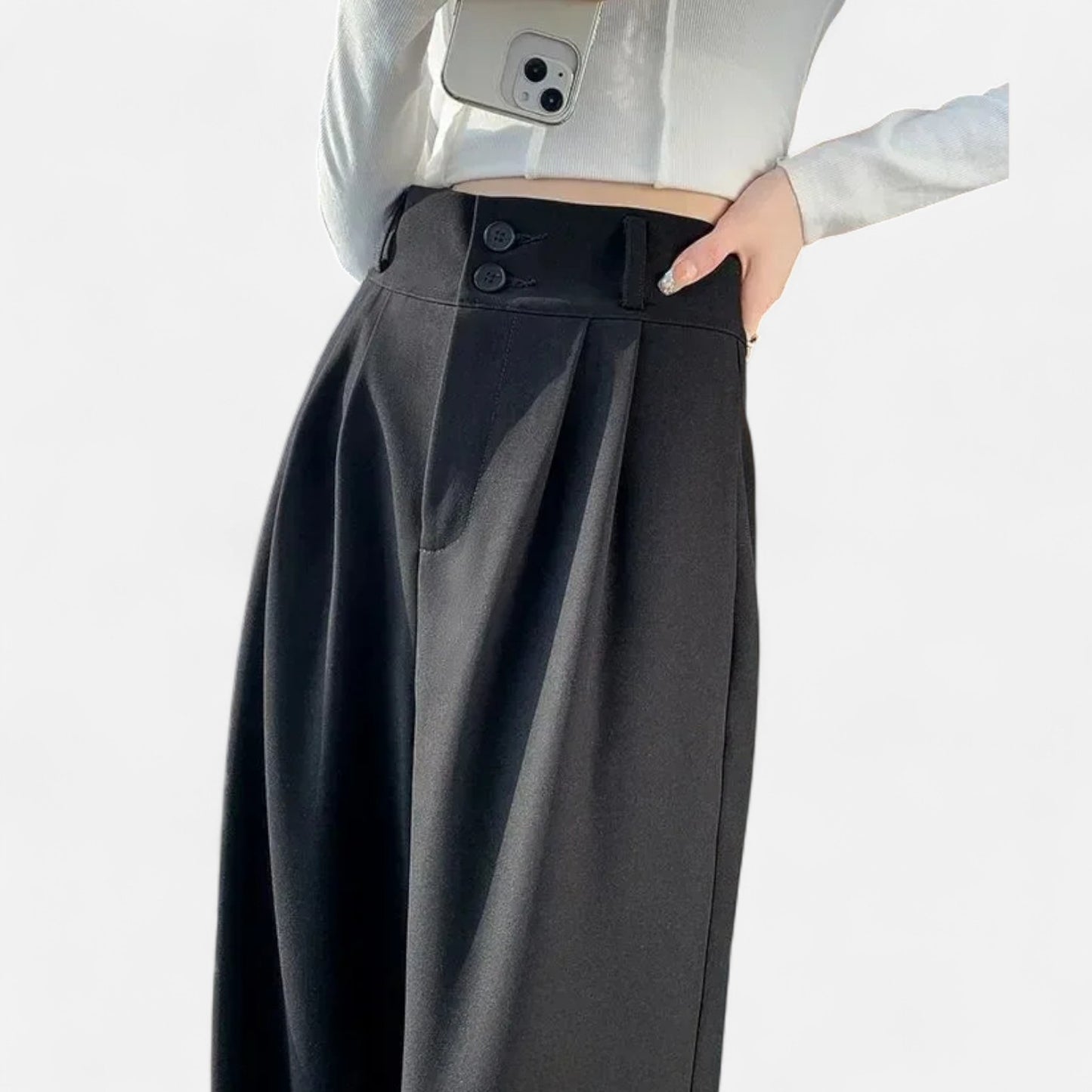 Dorlani | Pantalon Large Élégant pour Femme – Fluidité Contemporaine, Raffinement Intemporel