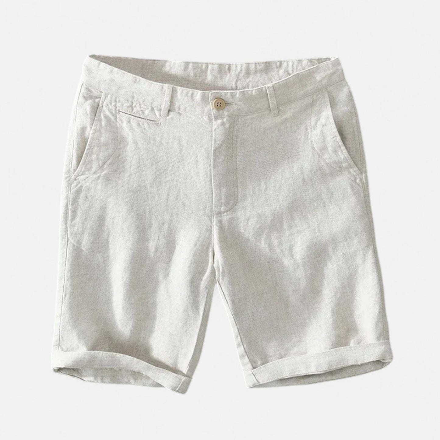 Dorlani | Short en Lin Pur pour Homme – Élégance Naturelle, Fraîcheur Inégalée