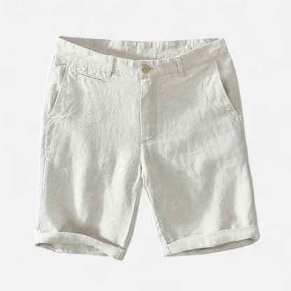 Dorlani | Short en Lin Pur pour Homme – Élégance Naturelle, Fraîcheur Inégalée