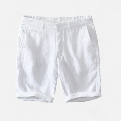 Dorlani | Short en Lin Pur pour Homme – Élégance Naturelle, Fraîcheur Inégalée