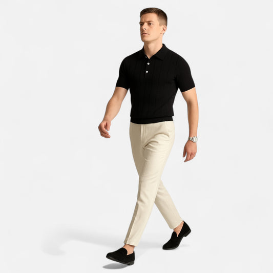 Dorlani | Polo à Manches Courtes pour Homme – Élégance Décontractée, Raffinement Intemporel