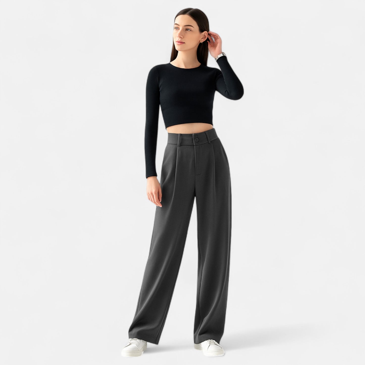 Dorlani | Pantalon Large Élégant pour Femme – Fluidité Contemporaine, Raffinement Intemporel