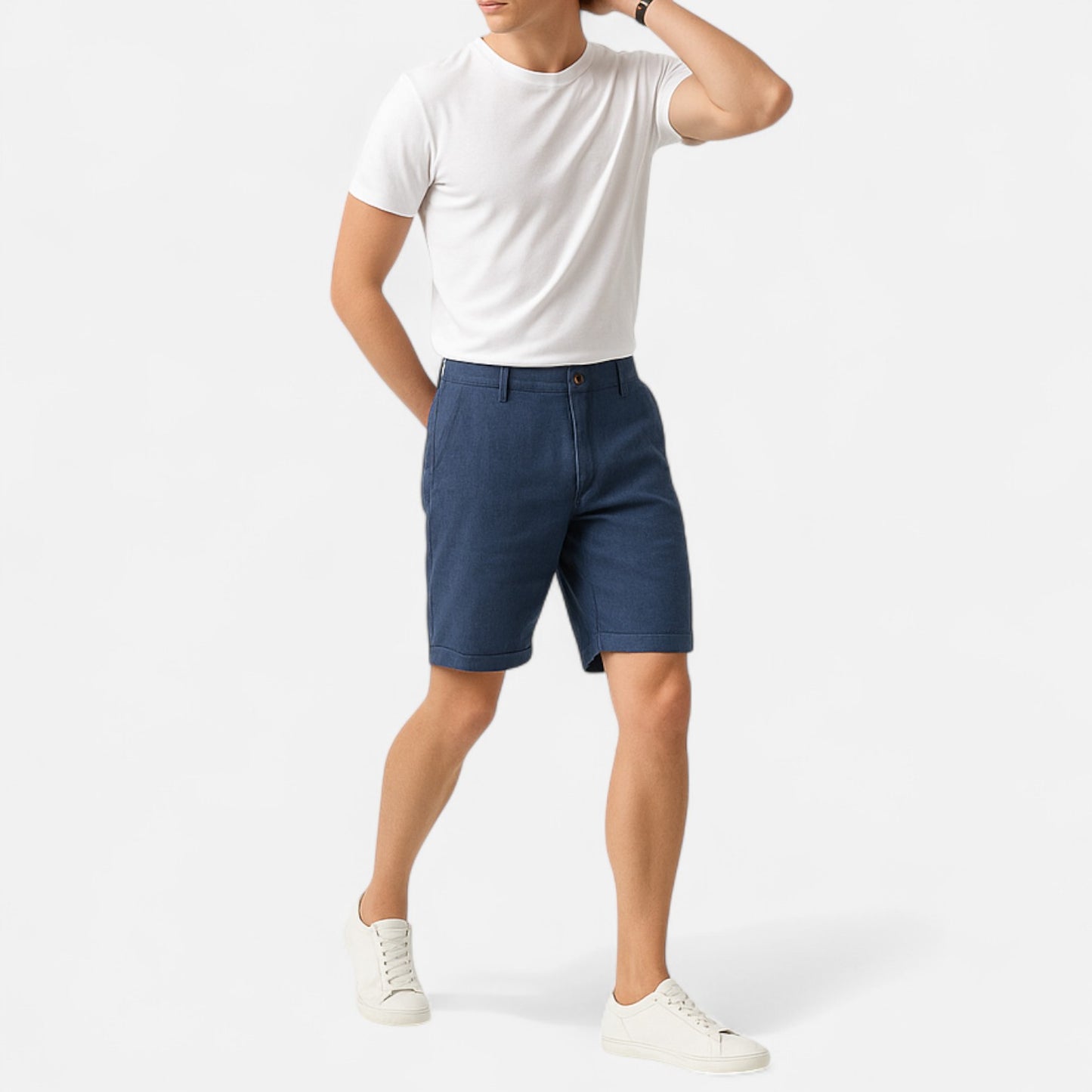 Dorlani | Short en Lin Pur pour Homme – Élégance Naturelle, Fraîcheur Inégalée