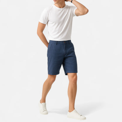 Dorlani | Short en Lin Pur pour Homme – Élégance Naturelle, Fraîcheur Inégalée