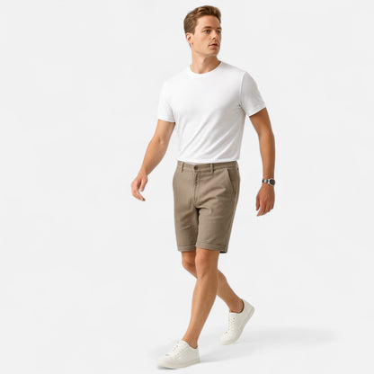 Dorlani | Short en Lin Pur pour Homme – Élégance Naturelle, Fraîcheur Inégalée