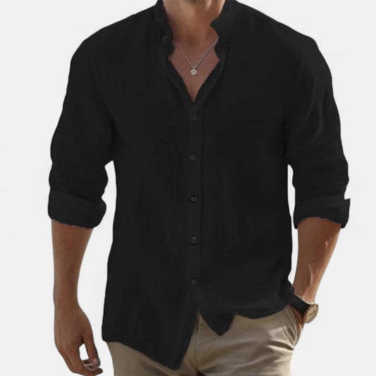Dorlani | Chemise en Lin à Manches Longues pour Homme – Élégance Naturelle, Confort Estival