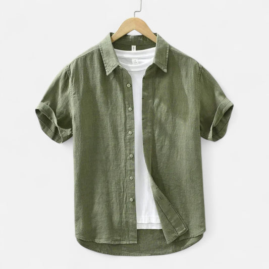 Dorlani | Chemise en Coton et Lin pour Homme – Élégance Naturelle, Confort Estival